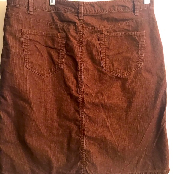 Old navy size 14 corduroy brown mid skirt - Picture 2 of 3